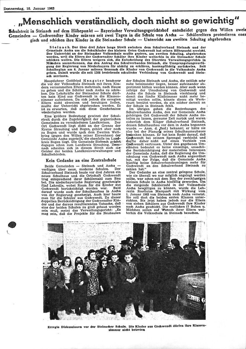 Schulstreik Gschwendt 1962 011