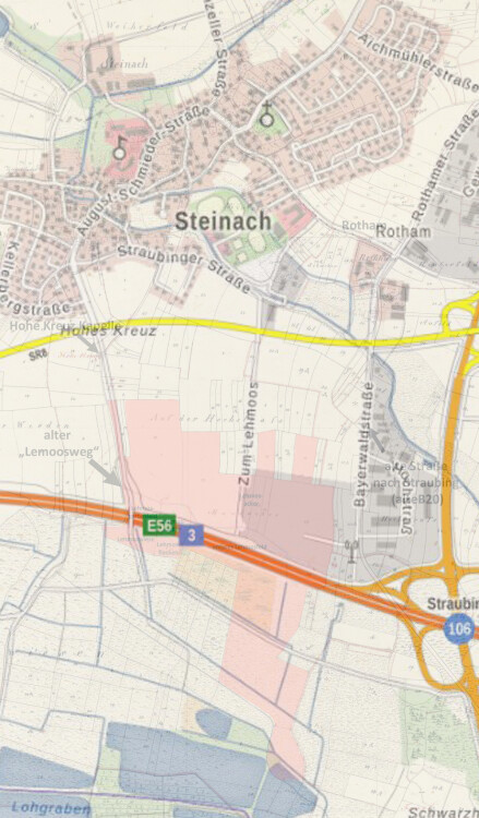 lehmoos mit strassen