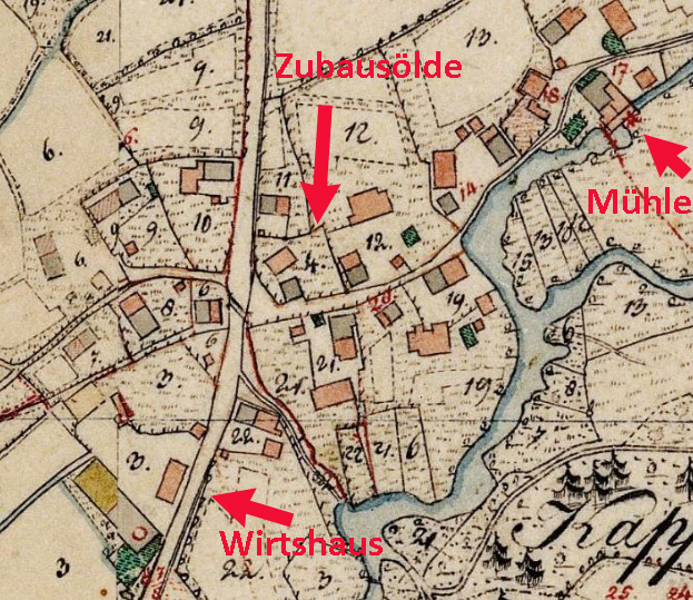 4 Uraufnahme 1827 beschriftet